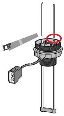 Cutting capacitive sensors